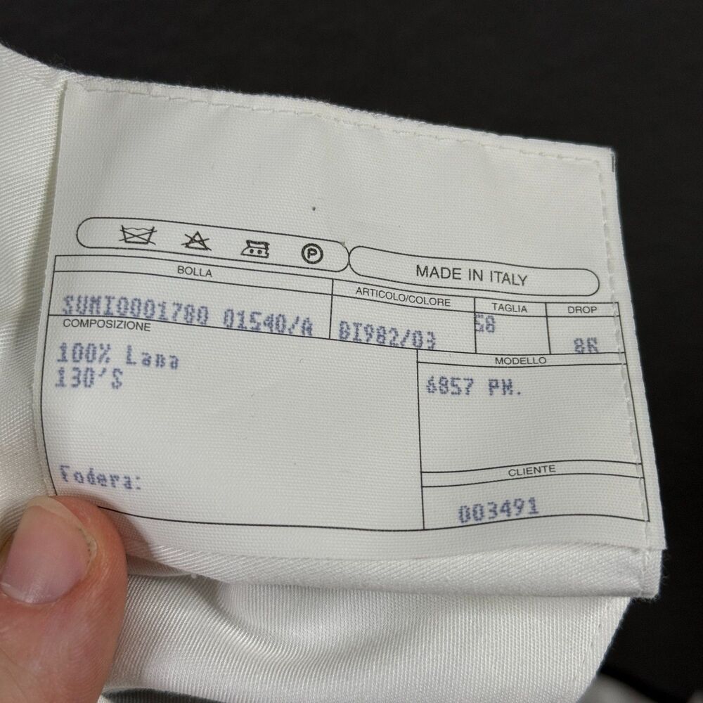 Isaia Pants Mens 38x32 Blue Classic Fit Dress Slacks Super 130s Wool Italy - Picture 4 of 12